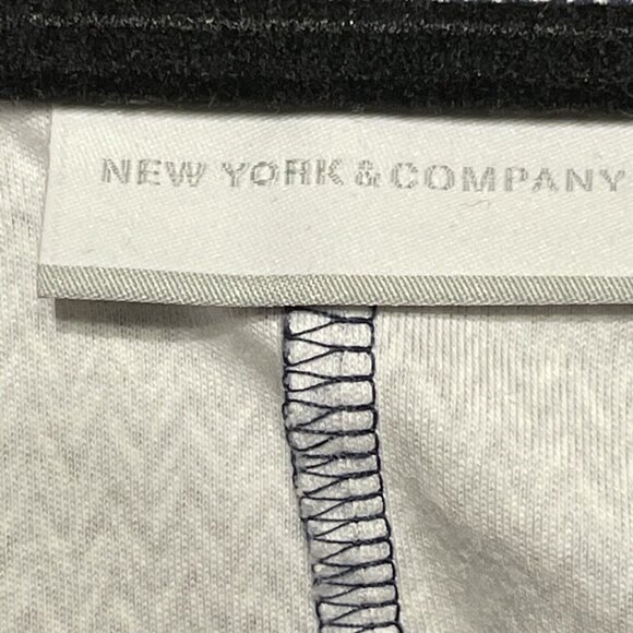 New York & Co. Size M Pink 100% Cotton Fit N Flare Sleeveless Dress W/ Pockets - Picture 5 of 10